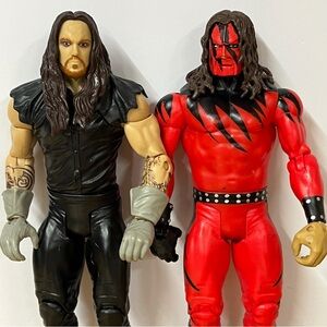 WWE Kane Big Red Machine & The Undertaker Action Figures Loose 2011 Mattel Lot
